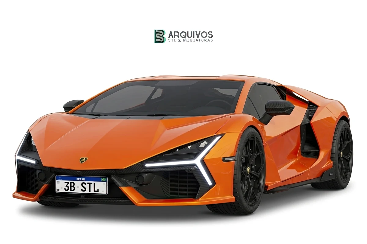 Modelo 3D STL - Lamborghini Revuelto 2023 — foto 5